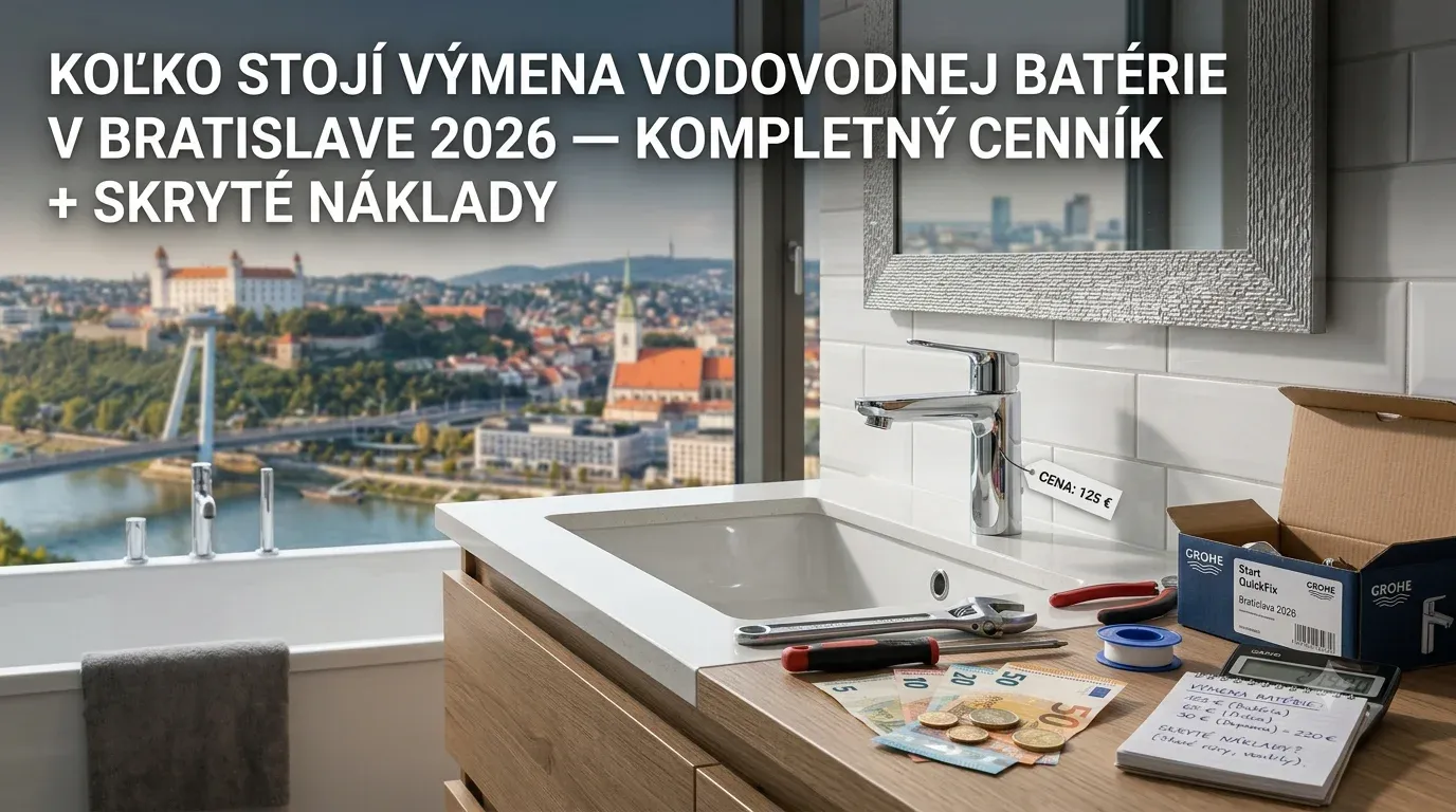 Výmena modernej kuchynskej vodovodnej batérie v Bratislave