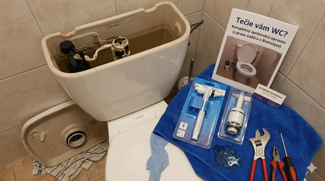 Oprava WC nádržky v byte v Bratislave